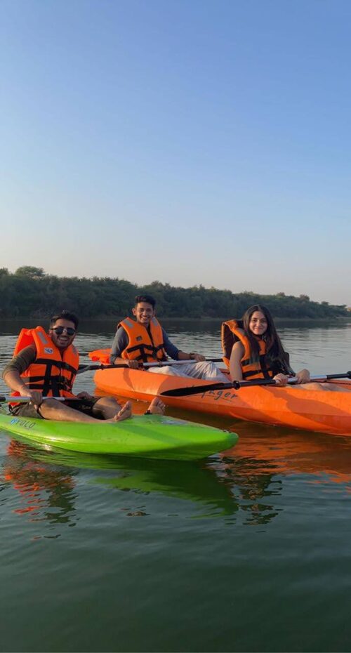 Home Kayaking in Vadodara Riverside Cafe